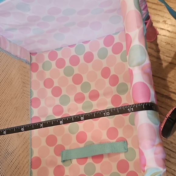 Pink and Teal Kids Toy Playpen - Picture 6 of 8